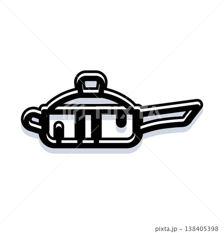 Cooking pan kitchenware symbol for home cooking 138405398