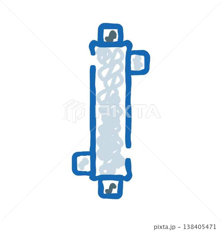 Water filter system doodle icon drawing illustration Water filter system doodle icon drawing illustration 138405471