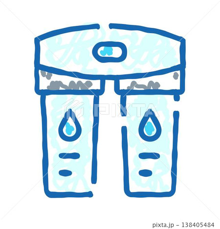 Water filter system purifying liquid for drinking concept Water filter system purifying liquid for drinking concept 138405484