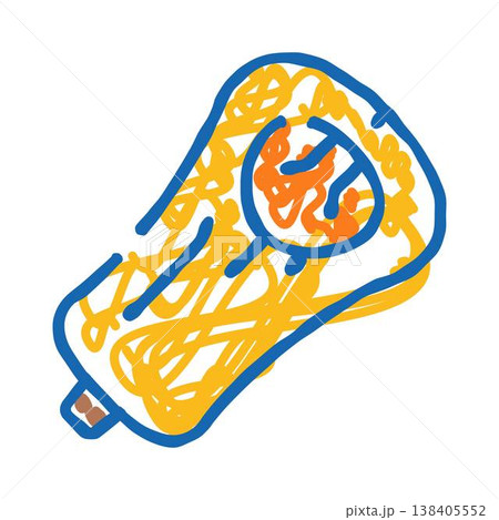 Butternut squash doodle drawing representing healthy organic diet Butternut squash doodle drawing representing healthy organic diet 138405552