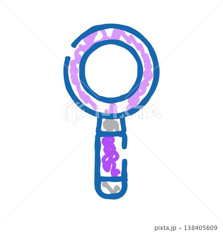Magnifying glass illustration for research and investigation 138405609