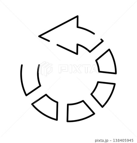 Reloading arrow icon for web interface element 138405945