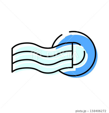 Protective face cover icon preventing illness spreading 138406272