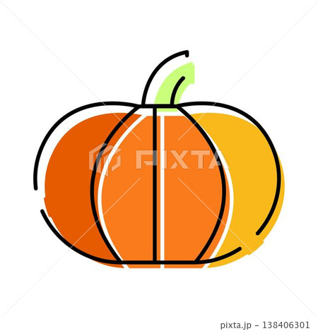 Orange pumpkin vegetable for autumn harvest celebration Orange pumpkin vegetable for autumn harvest celebration 138406301