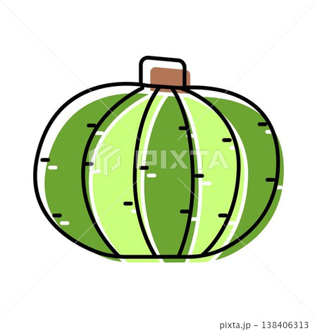 Green gourd vegetable concept for harvest season Green gourd vegetable concept for harvest season 138406313