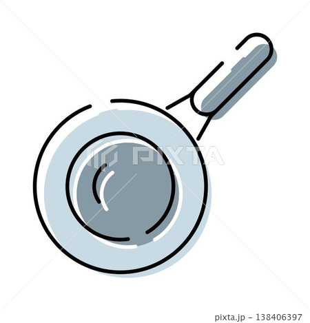 Frying pan kitchen utensil for cooking food Frying pan kitchen utensil for cooking food 138406397