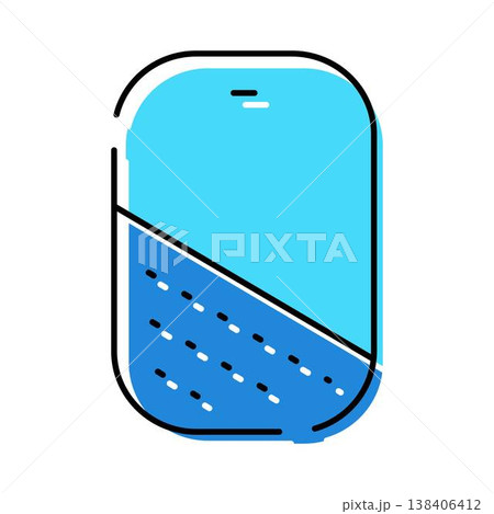 Mobile phone icon showing digital communications technology 138406412