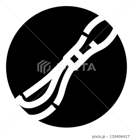 Hand tool icon showing pliers or pincers Hand tool icon showing pliers or pincers 138406427