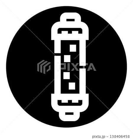 Scientific testing tube container icon design 138406458
