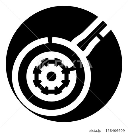 Galactic symbol of power and control with gear 138406609