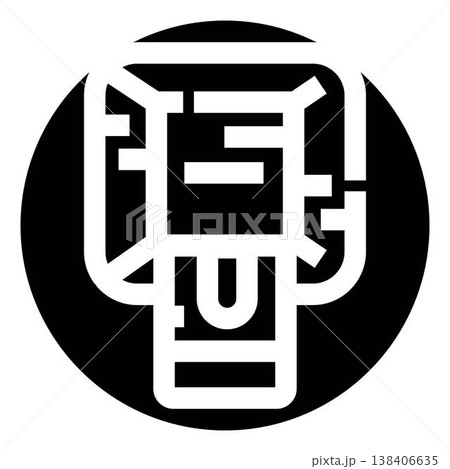 Air quality control monitoring device icon Air quality control monitoring device icon 138406635