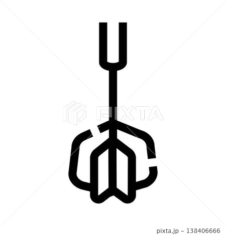 Archery target arrow flying with fletching Archery target arrow flying with fletching 138406666