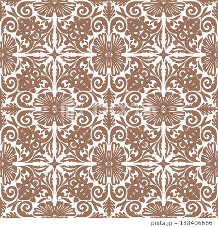 seamless pattern with snowflakes 138406686