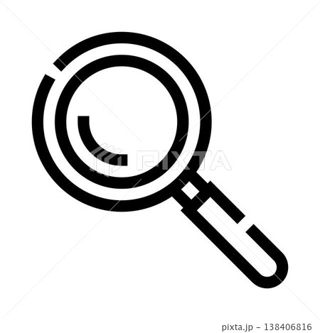 Magnifying glass icon for search and investigation concepts Magnifying glass icon for search and investigation concepts 138406816