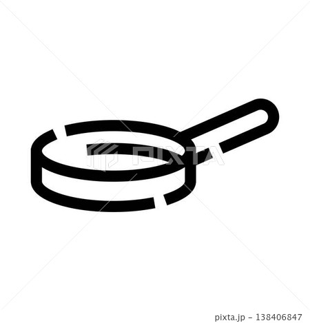 Frying pan kitchen utensil cooking food icon 138406847