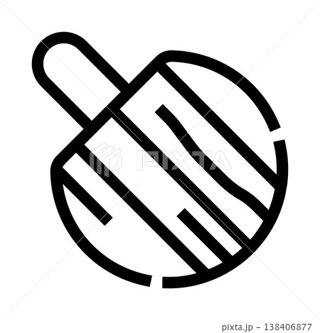 Wood texture line art icon concept Wood texture line art icon concept 138406877