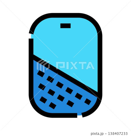 Dog tag identification medical information protection icon Dog tag identification medical information protection icon 138407233