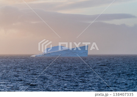 Antarctic sunset in the Bransfield strait 138407335