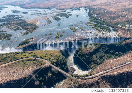Aerial View of Victoria Falls Aerial View of Victoria Falls 138407338