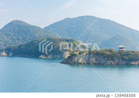 冬の瀬戸内 広島県福山市 鞆の浦 福禅寺對潮楼(対潮楼)からの眺望 冬の瀬戸内 広島県福山市 鞆の浦 福禅寺對潮楼(対潮楼)からの眺望 138408308