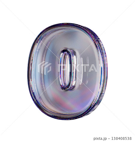 Crystal clear bubble font Number 0 ZERO 3D Crystal clear bubble font Number 0 ZERO 3D 138408538