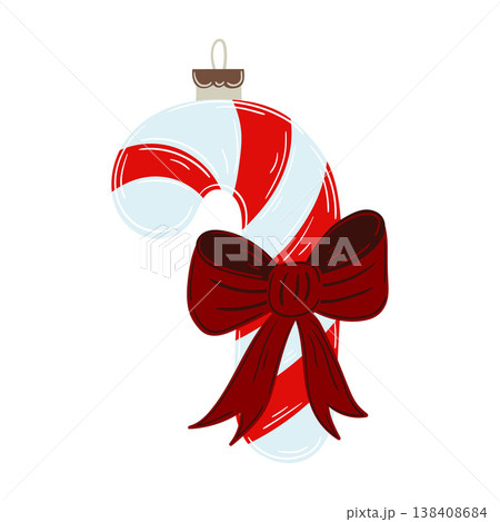 Minimalist Christmas ornament. Elegant winter decoration perfect for holiday cards 138408684
