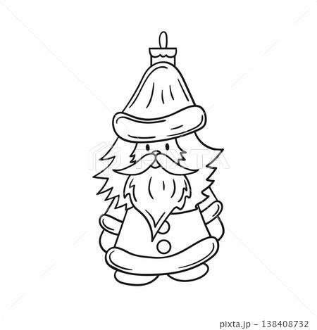 Minimalist Christmas ornament. Elegant winter decoration perfect for holiday cards 138408732