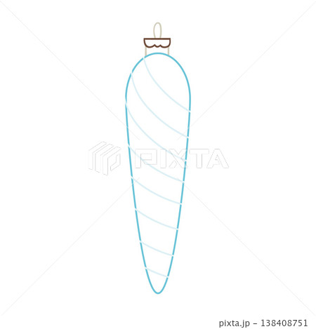 Minimalist Christmas ornament. Elegant winter decoration perfect for holiday cards Minimalist Christmas ornament. Elegant winter decoration perfect for holiday cards 138408751