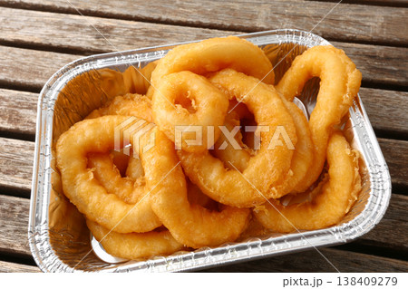 Fried Calamari Rings Crispy Seafood Dish Fried Calamari Rings Crispy Seafood Dish 138409279