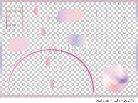 Gem-colored teardrop, chalcedony gradient 138410279