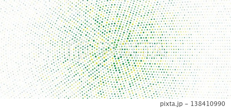 Fresh green radial pattern background. Abstract spring dotted concentric circle wallpaper. Circular halftone dot comic texture backdrop. Vector summer cartoon pop art overlay for poster, banner Fresh green radial pattern background. Abstract spring dotted concentric circle wallpaper. Circular halftone dot comic texture backdrop. Vector summer cartoon pop art overlay for poster, banner 138410990