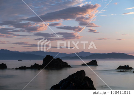 三陸海岸の朝風景 三陸海岸の朝風景 138411011