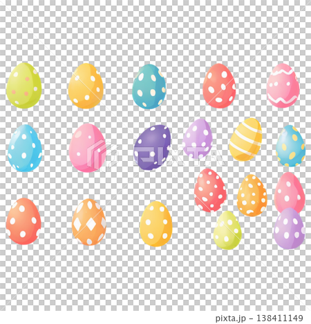 復活節、透明、雞蛋、復活節彩蛋、兔子、籃子、春天、復活節 138411149