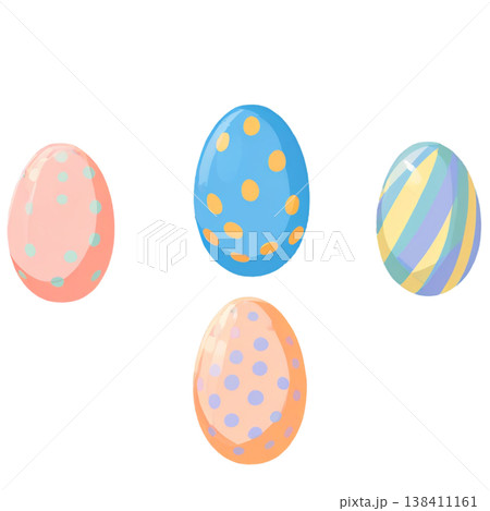 イースター、透過、卵、イースターエッグ、うさぎ、バスケット、春、Easter  138411161