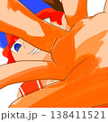 手を前にかざす少年 138411521