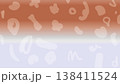 たくさんの模様のあるグラデーション背景 138411524