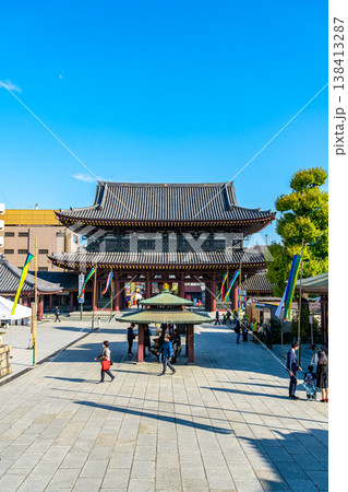 【神奈川県】爽やかな青空が広がる川崎大師 138413287
