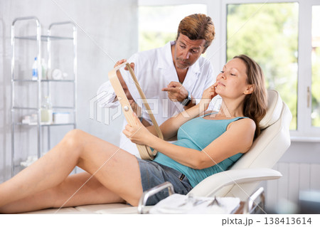 Attending medical consultation. Attending medical consultation. 138413614
