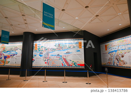 東京スカイツリー展望台入口行き通路 138413786