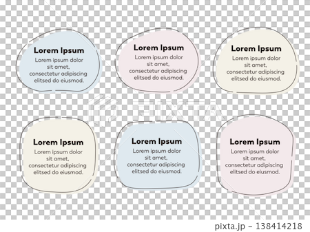 A set of icons and frames with soft curves, featuring a colored background and border. A set of icons and frames with soft curves, featuring a colored background and border. 138414218
