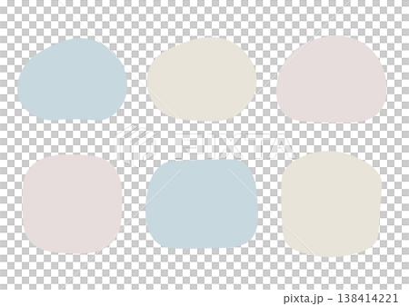 A set of icons and frames with soft curves, in a colored background. A set of icons and frames with soft curves, in a colored background. 138414221