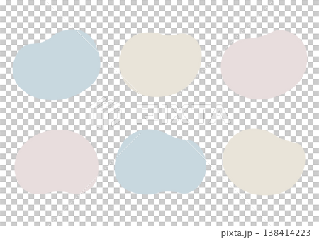 A set of icons and frames with soft curves, in a colored background. A set of icons and frames with soft curves, in a colored background. 138414223