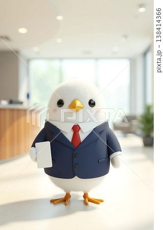 白い鳥のビジネススタイル 138414366