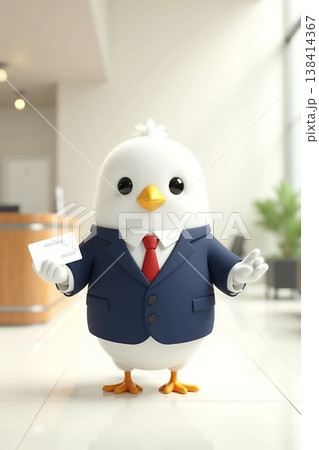 白い鳥のビジネススタイル 138414367