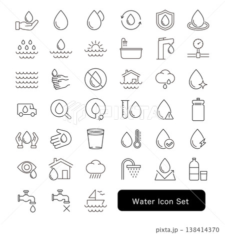 水アイコンセット 138414370