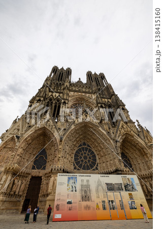 Reims, Marne, Grand-Est, France, August, 28th, 2025, Champagne Area, Historical building showcasing 138415160