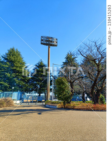 青空と球場ナイター 青空と球場ナイター 138415263
