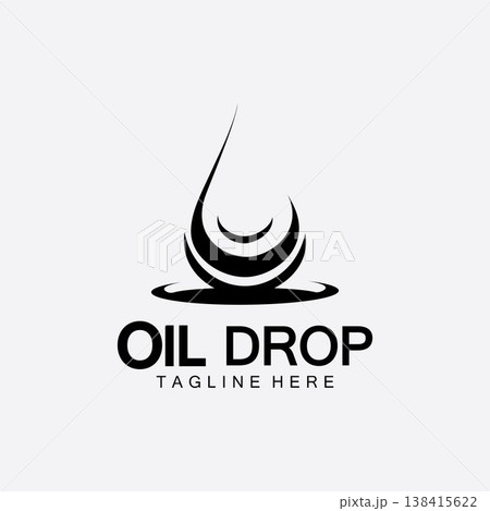 Oil drop logo vector illustration design template,design inspiration vector template for industry company  logo 138415622