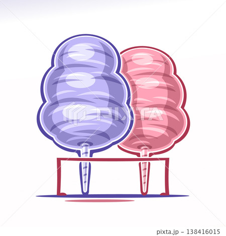 Vector logo for Cotton Candy Vector logo for Cotton Candy 138416015