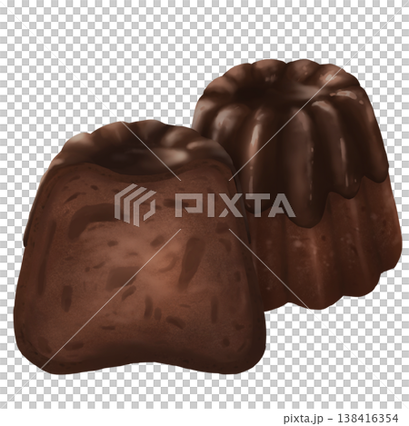 おしゃれなチョコレートカヌレ おしゃれなチョコレートカヌレ 138416354
